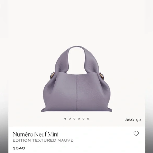 Brand new in box Polene Numero Neuf Mini Mauve - Picture 12 of 17